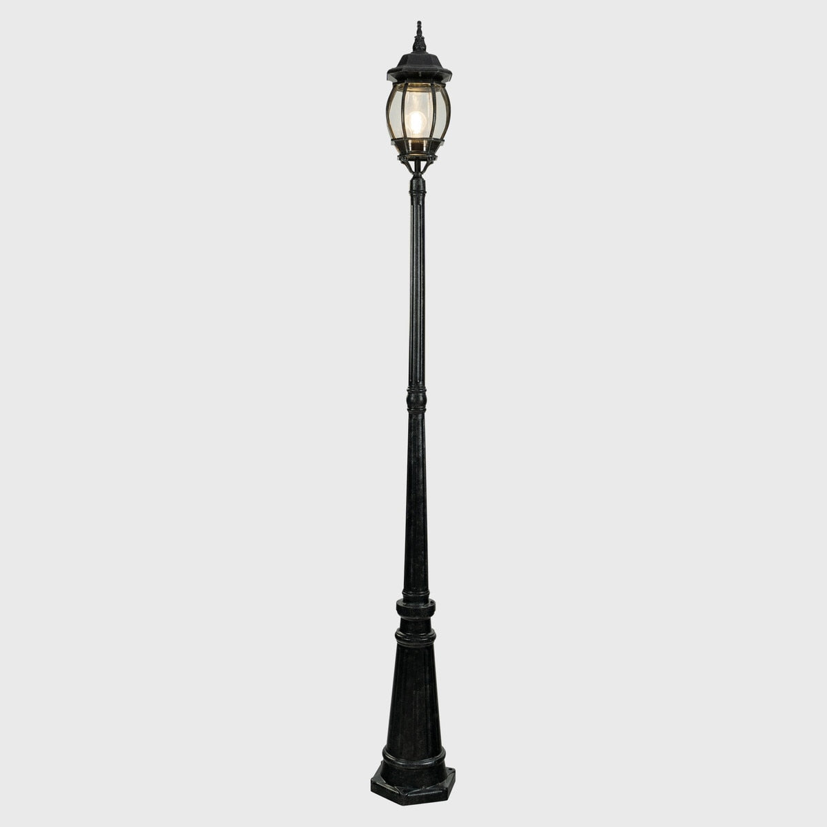 Flinders Medium Post Top on Three Piece Antique Black & Clear - 1001739