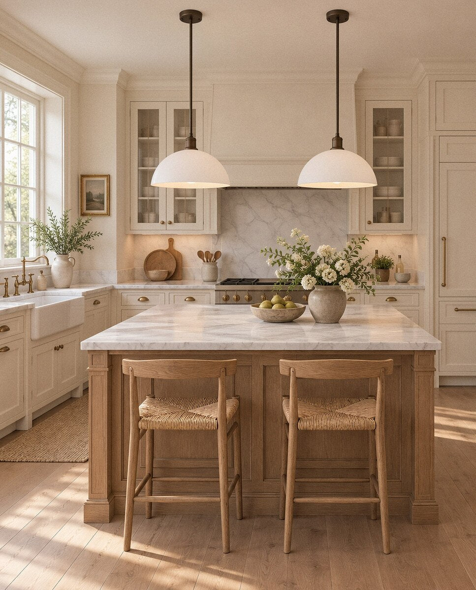 Sienna Pendant Light with Shade Antique Brass & Opal Matte - LOI1001747