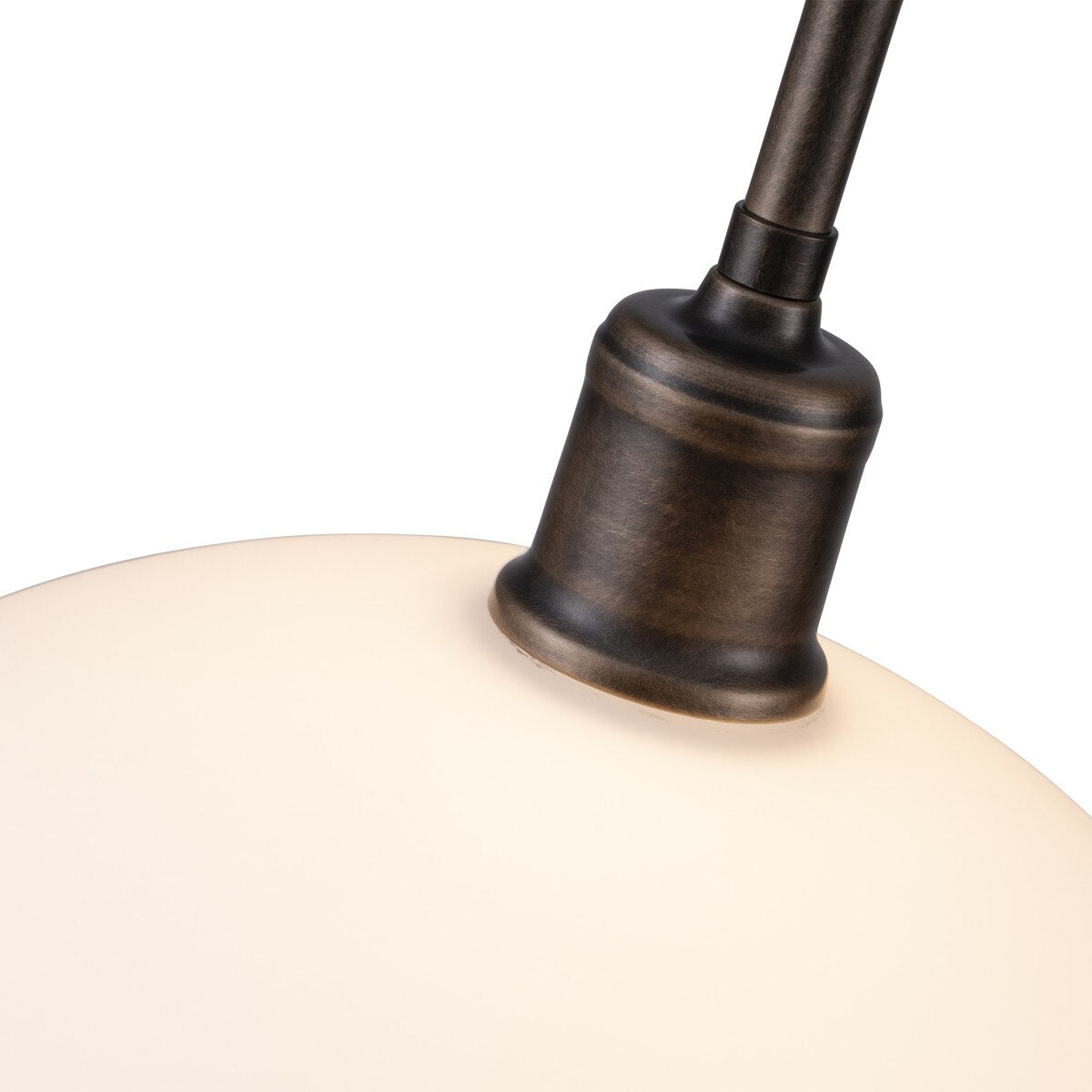 Sienna Pendant Light with Shade Antique Brass & Opal Matte - LOI1001747