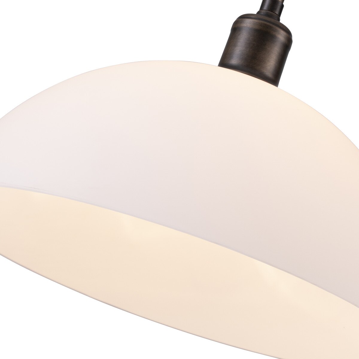 Sienna Pendant Light with Shade Antique Brass & Opal Matte - LOI1001747