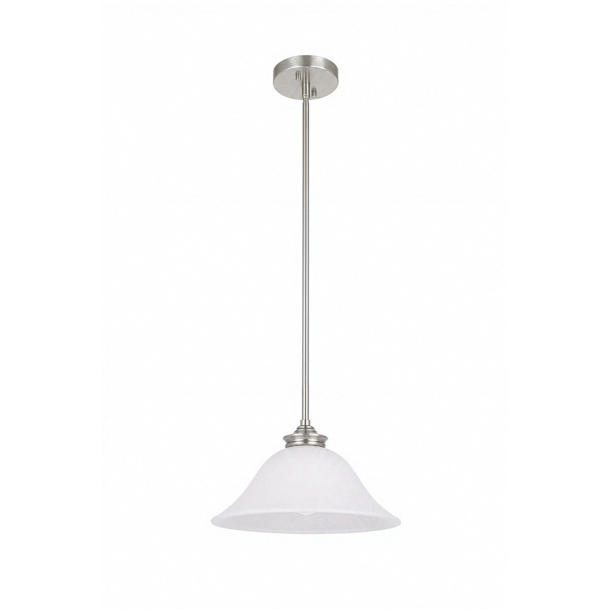 Dallas Pendant Light Brushed Nickel & Opal Matt - 1001762