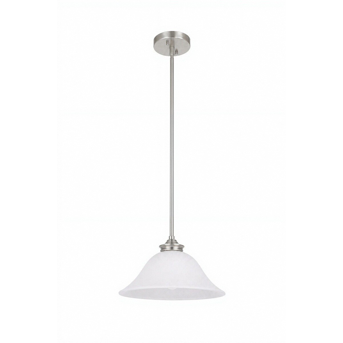 Dallas Pendant Light Brushed Nickel & Opal Matt - 1001762