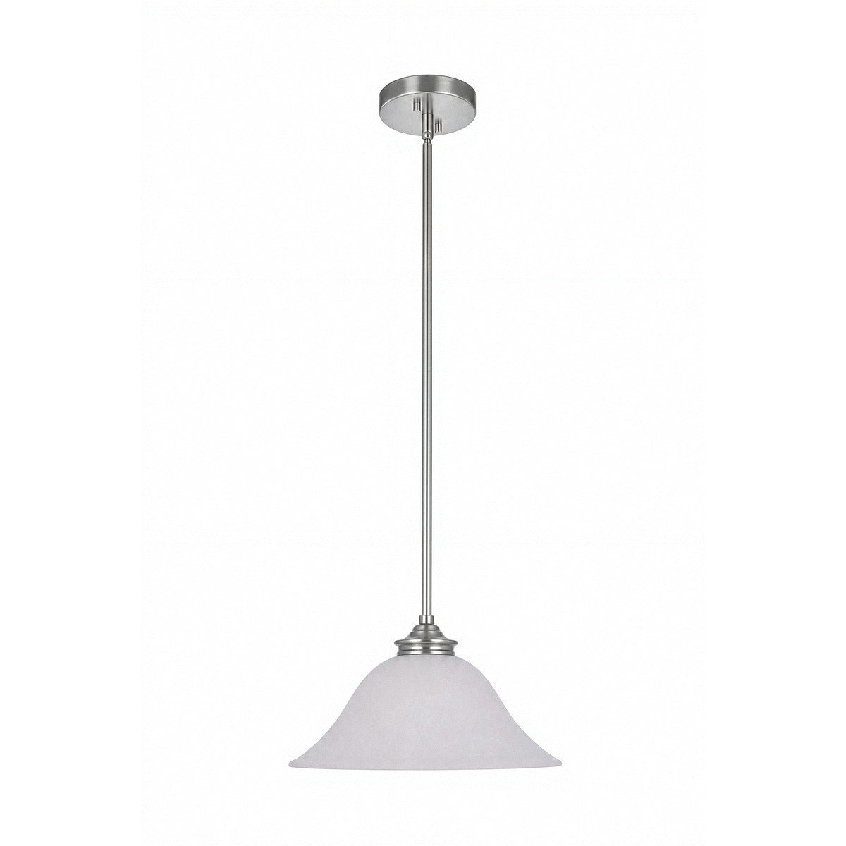 Dallas Pendant Light Brushed Nickel & Opal Matt - 1001762