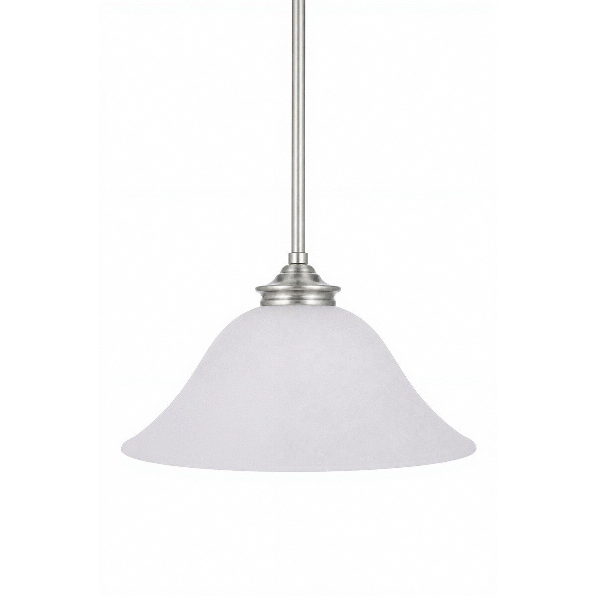Dallas Pendant Light Brushed Nickel & Opal Matt - 1001762