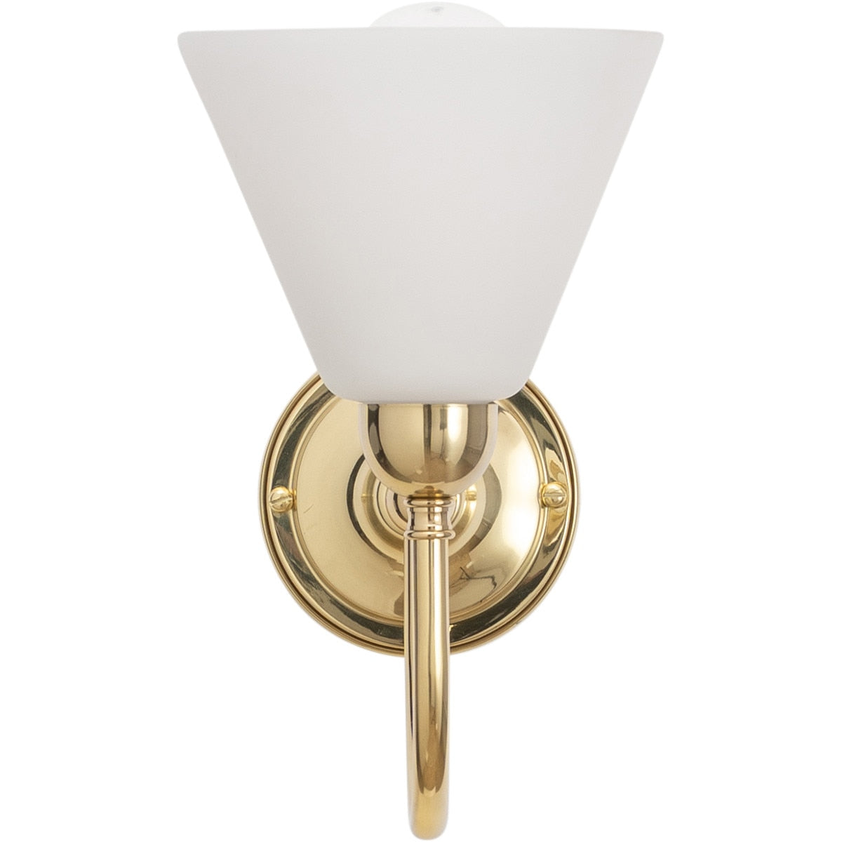 Loxton Wall Light Brass With Cono Opal Glass - 3000175