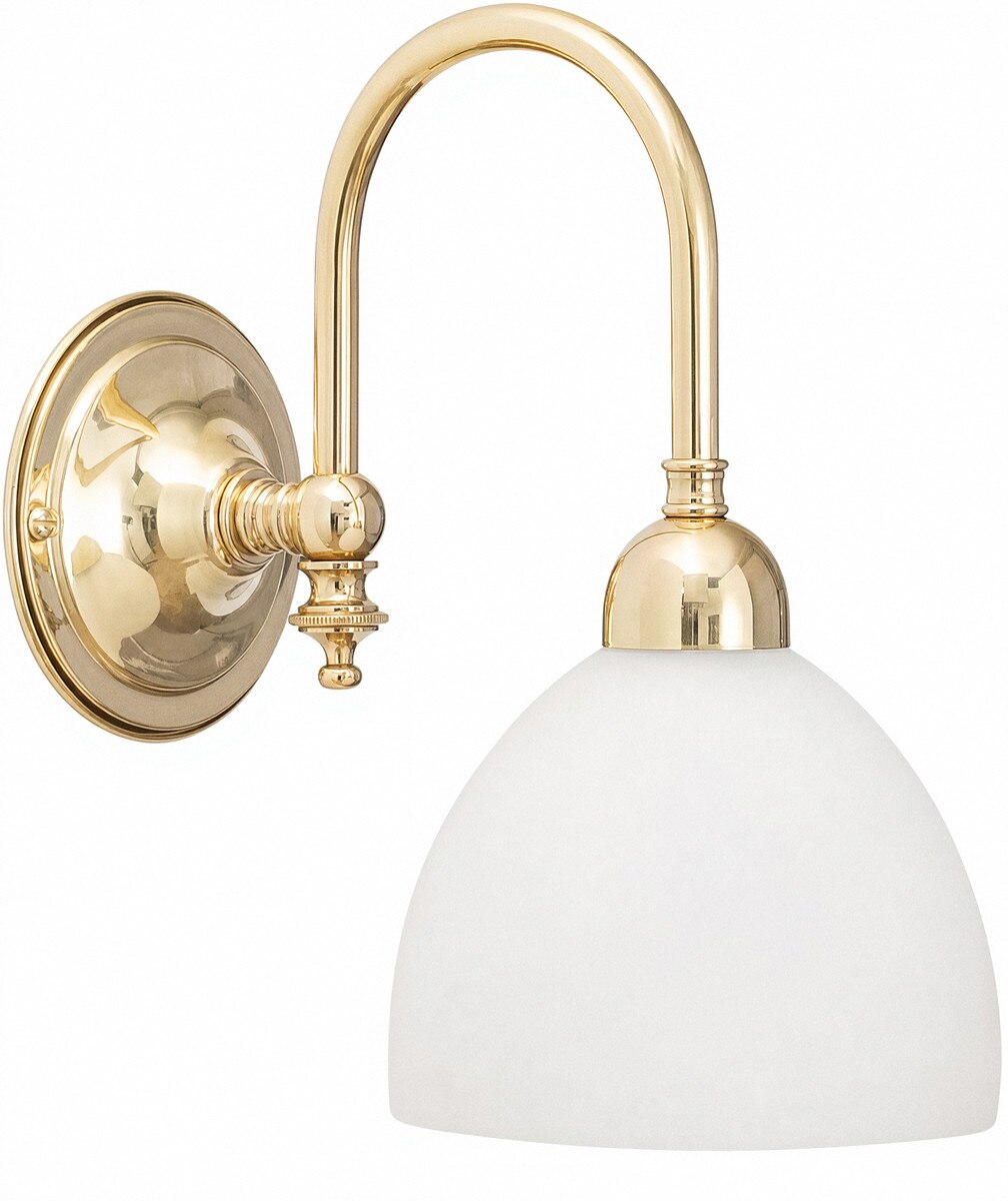 Loxton Wall Light Brass With Decatron Opal Glass - 3000180