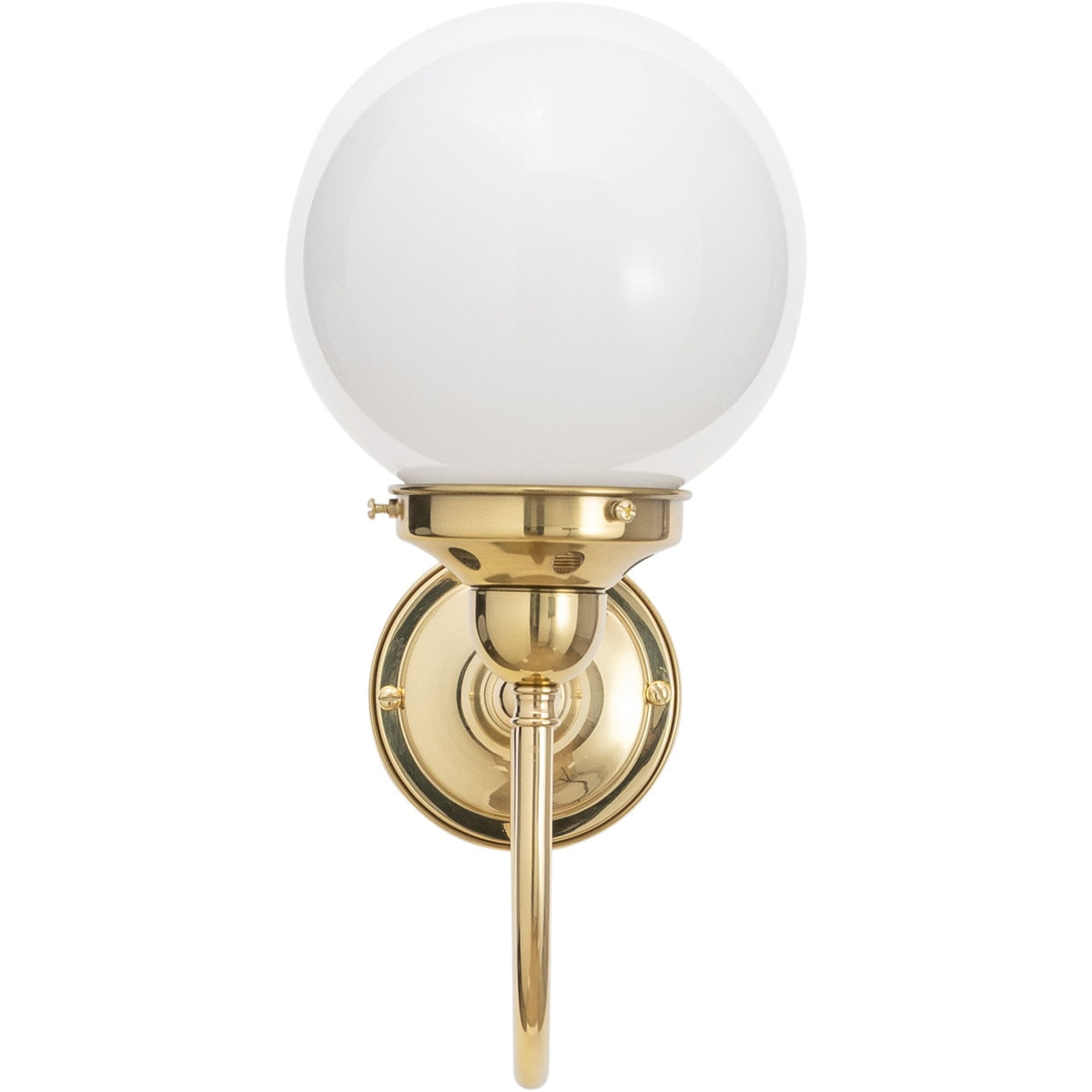 Luke Wall Light Brass With Sphere Opal Glass - 3000186