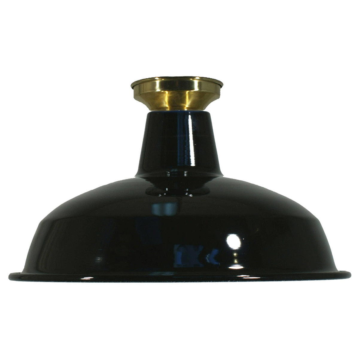 DIY Batten Fix Brass With 300mm Warehouse Black Shade - 3000329