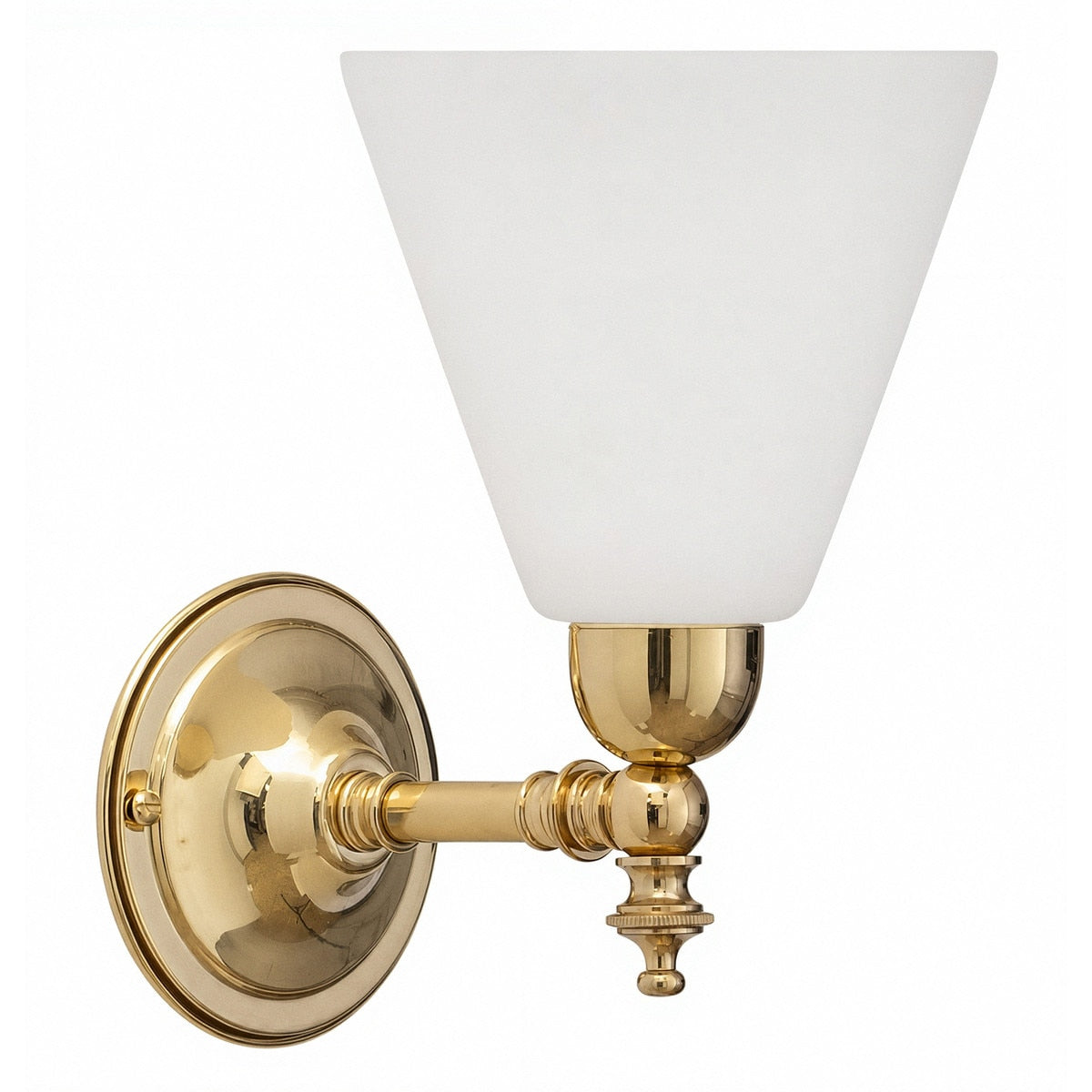 Waubra Wall Light Brass With Cono Opal Glass - 3000334