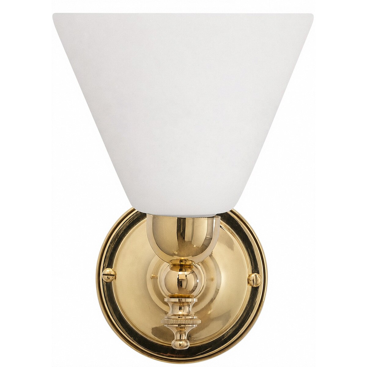 Waubra Wall Light Brass With Cono Opal Glass - 3000334