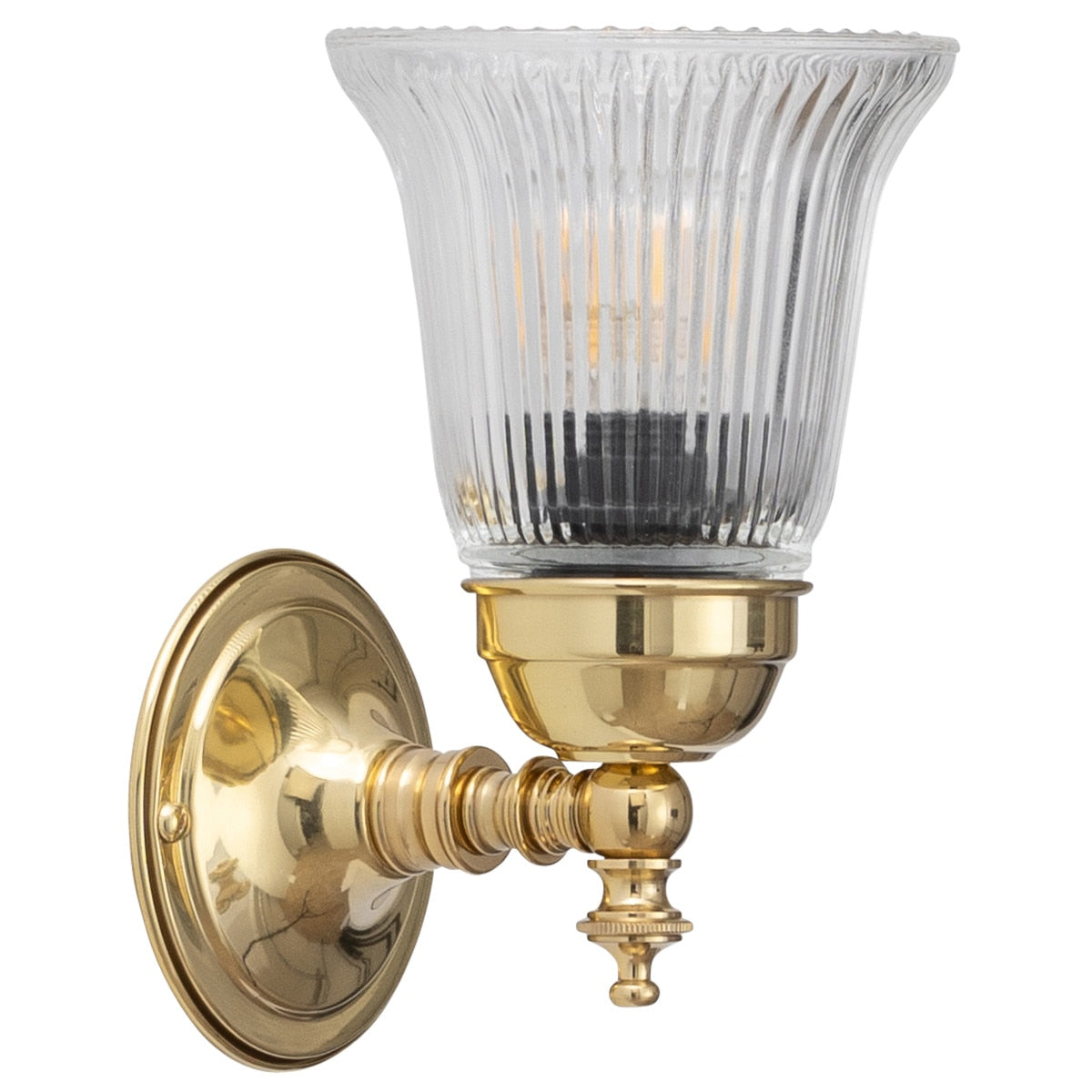 Kline Wall Light Brass With Zipper Clear Glass - 3000335