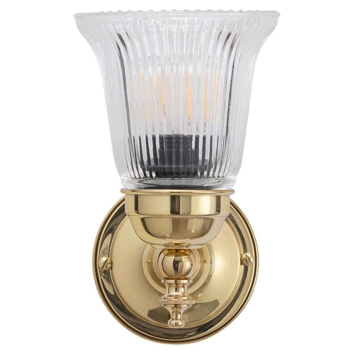 Kline Wall Light Brass With Zipper Clear Glass - 3000335