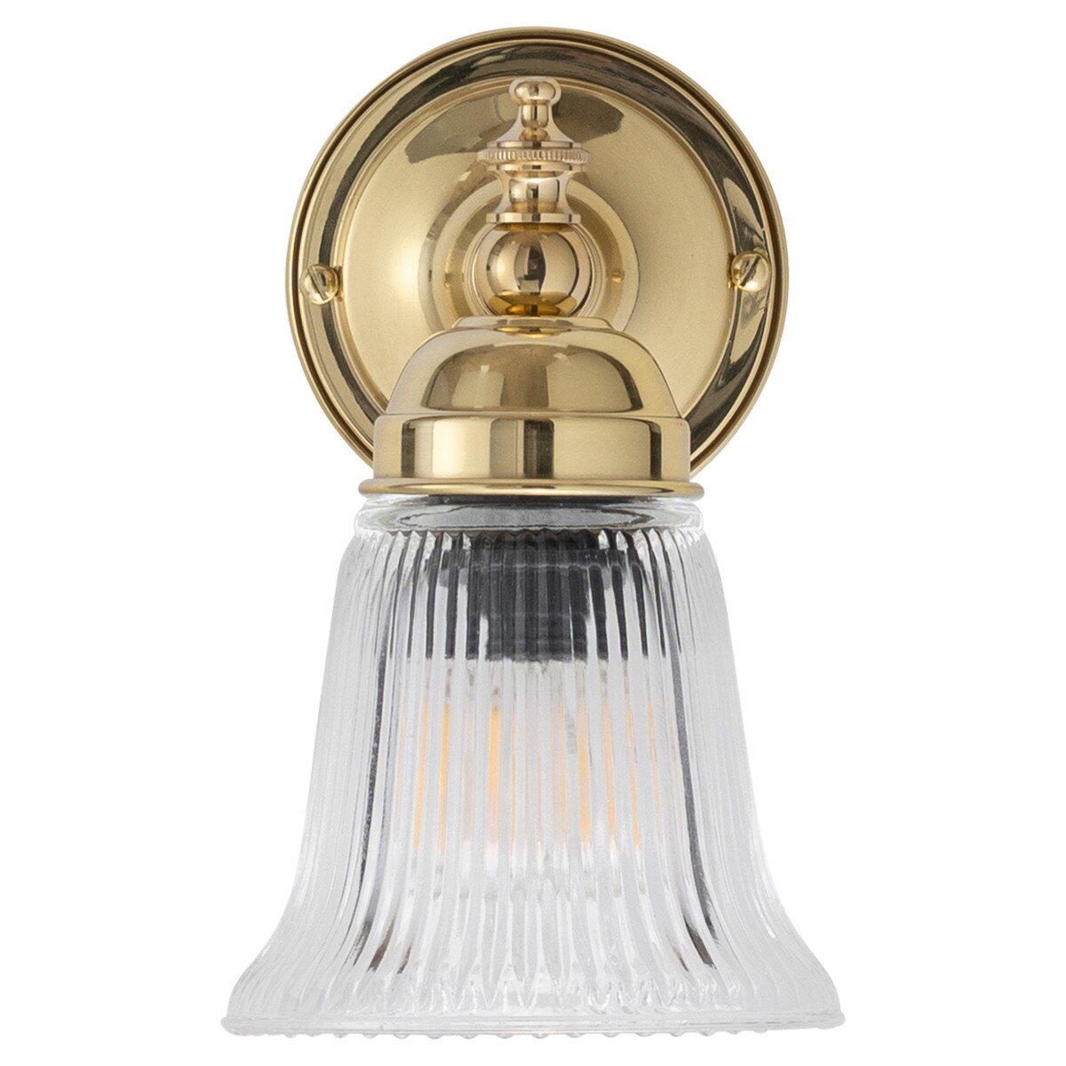 Kline Wall Light Brass With Zipper Clear Glass - 3000335