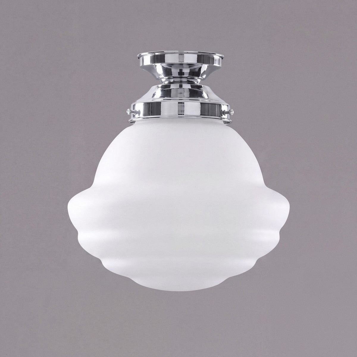 DIY Batten Fix Chrome With 9" Parkville Opal Matt Glass - 3010040