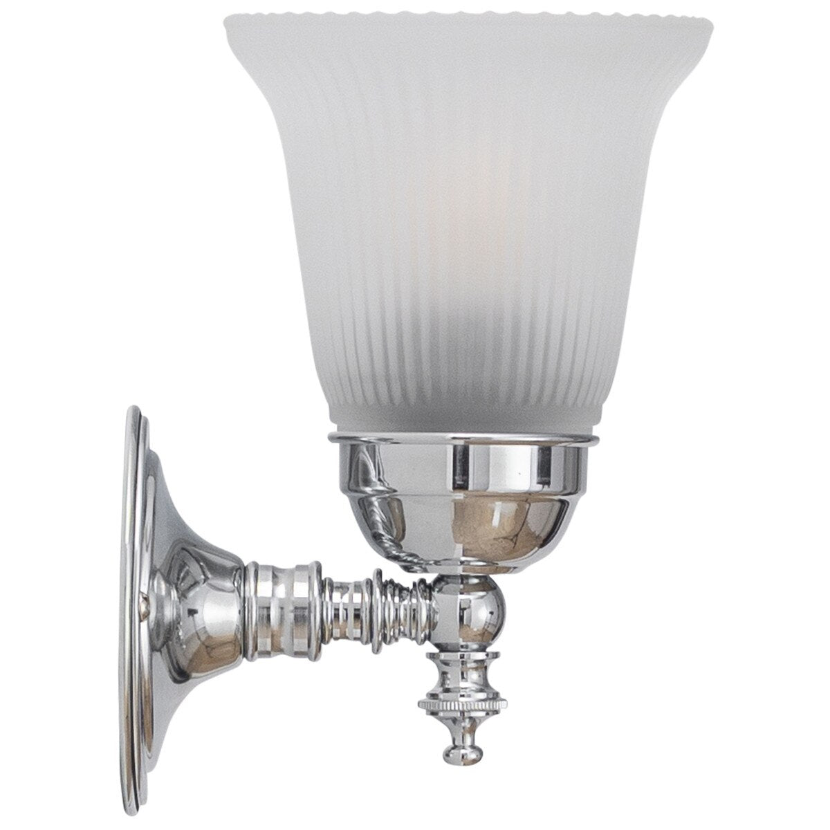 Kline Wall Light Chrome With Zipper Frost Glass - 3010091