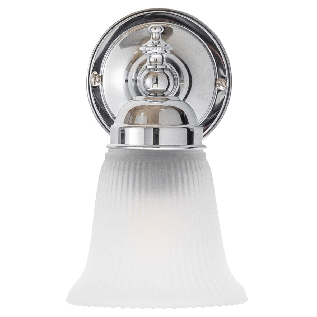 Kline Wall Light Chrome With Zipper Frost Glass - 3010091