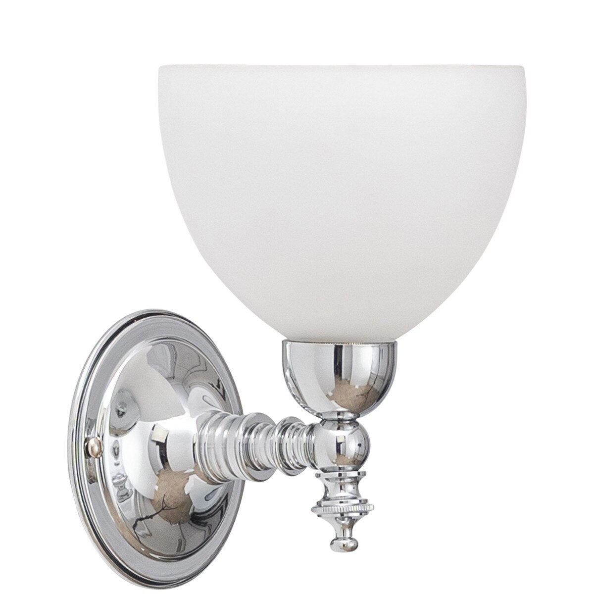 Koscina Wall Light Chrome With Decatron Opal Matt Glass - 3010108