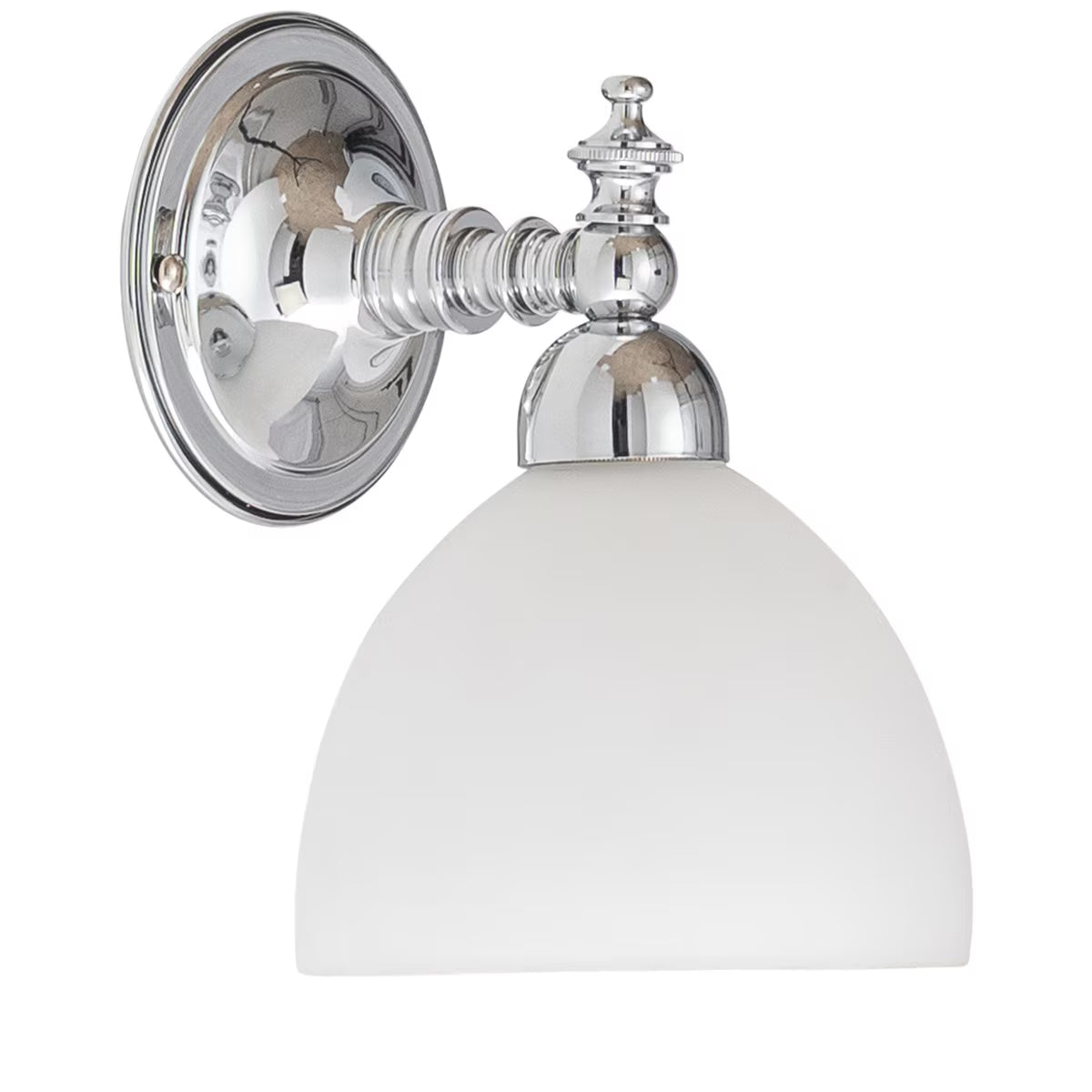 Koscina Wall Light Chrome With Decatron Opal Matt Glass - 3010108