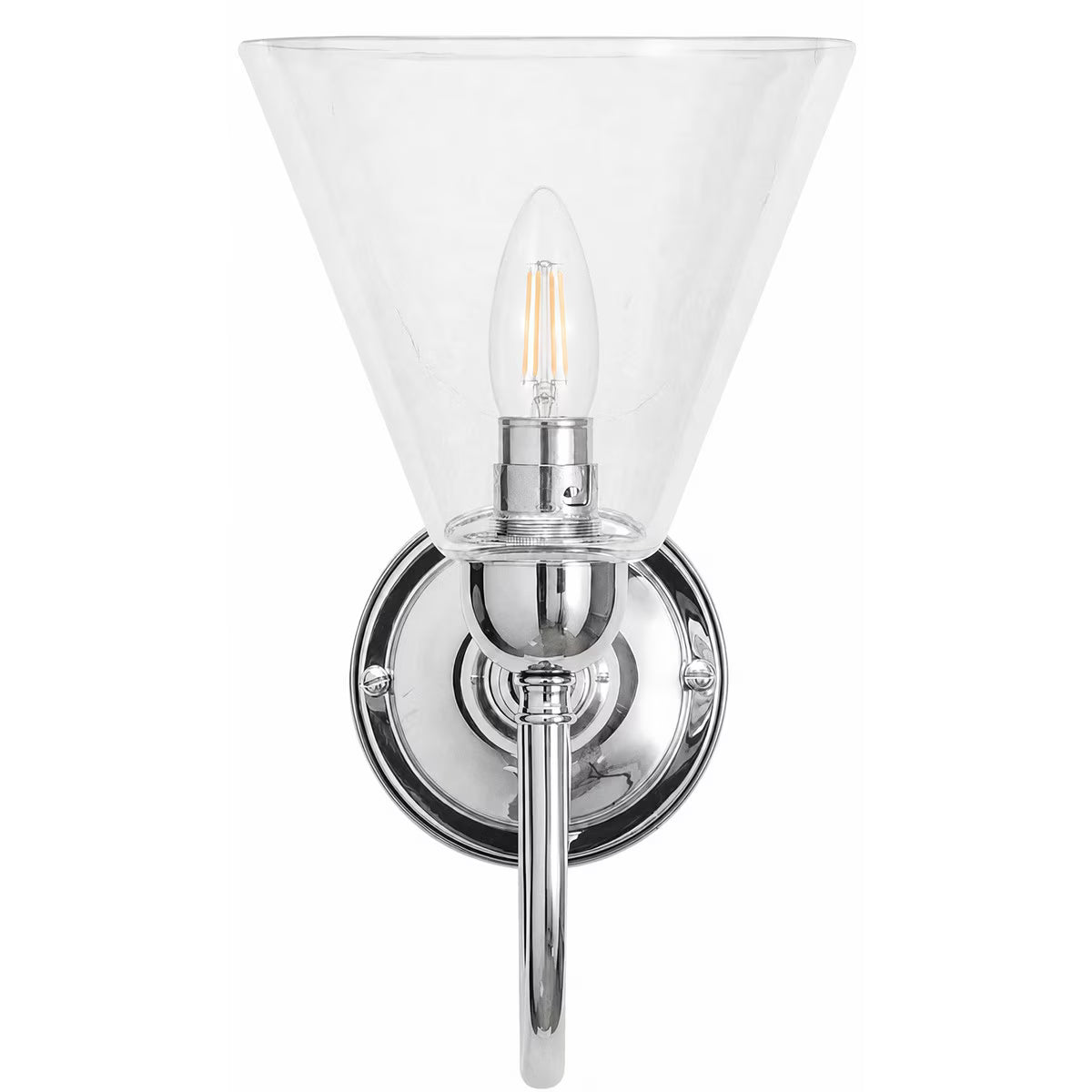 Loxton Wall Light Chrome With Cono Clear Glass - 3010110