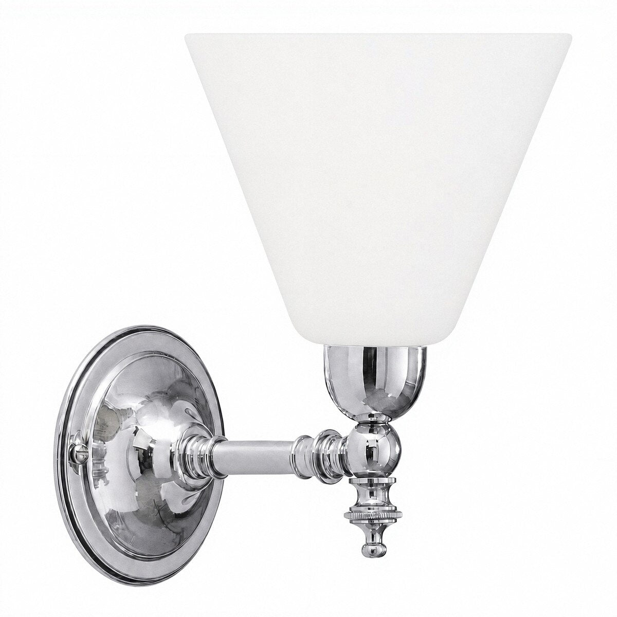 Waubra Wall Light Chrome With Cono Opal Glass - 3010219