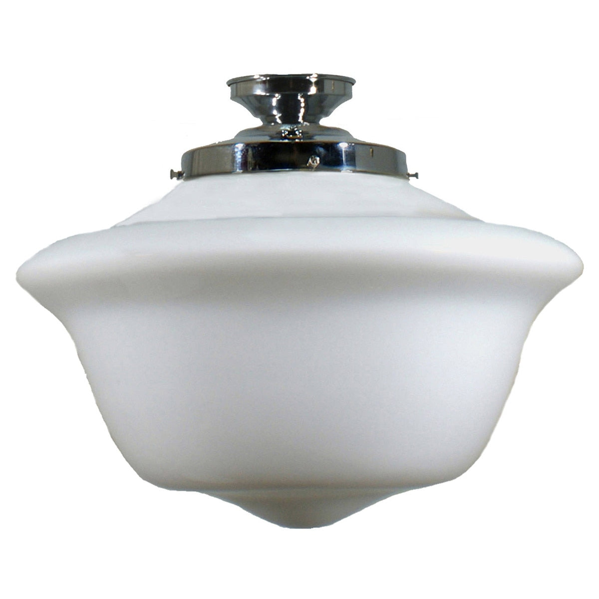 DIY Batten Fix Chrome With 16" Victorian Schoolhouse Opal Matt Glass - 3010232