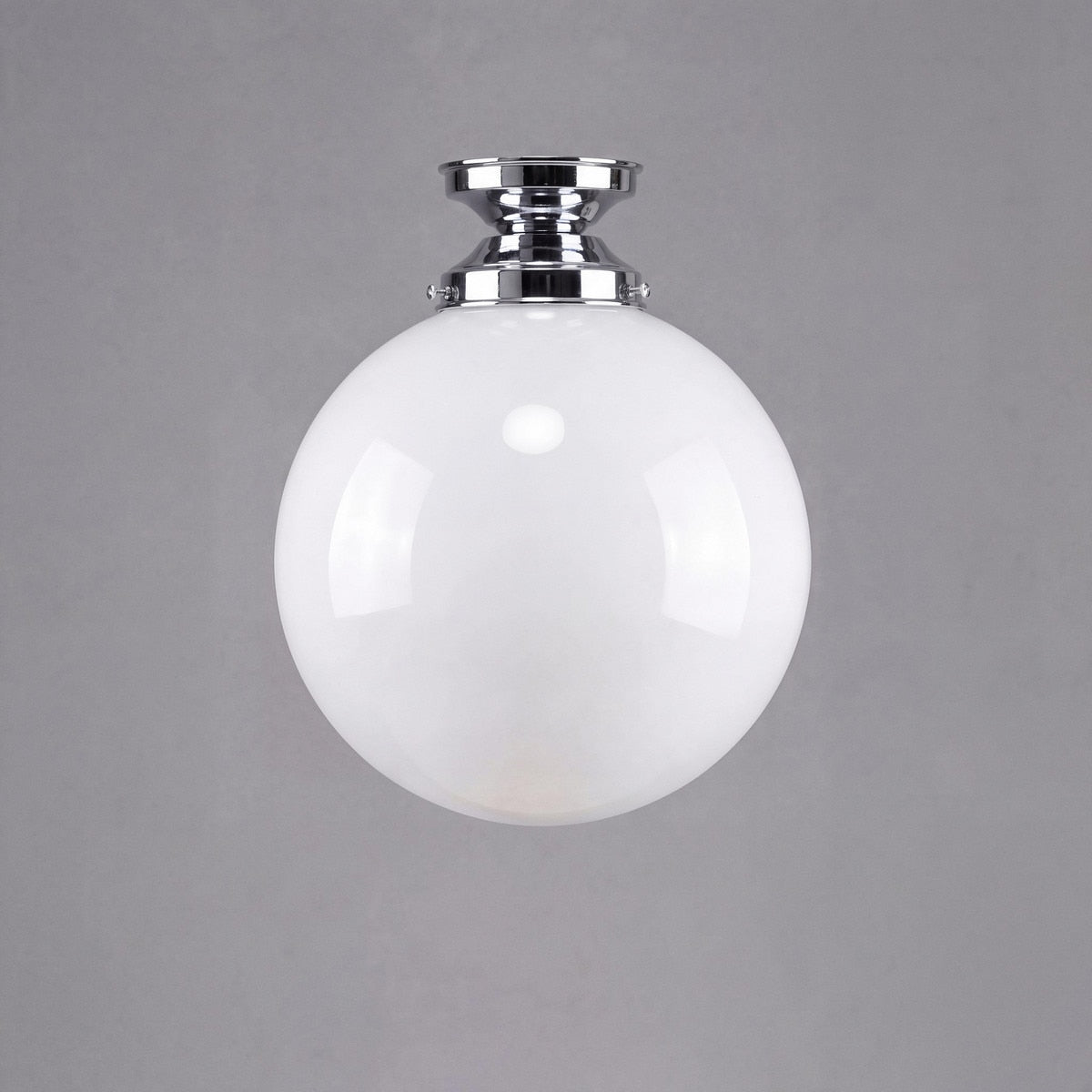 DIY Batten Fix Chrome With 12" Sphere Opal Gloss Glass - 3010234