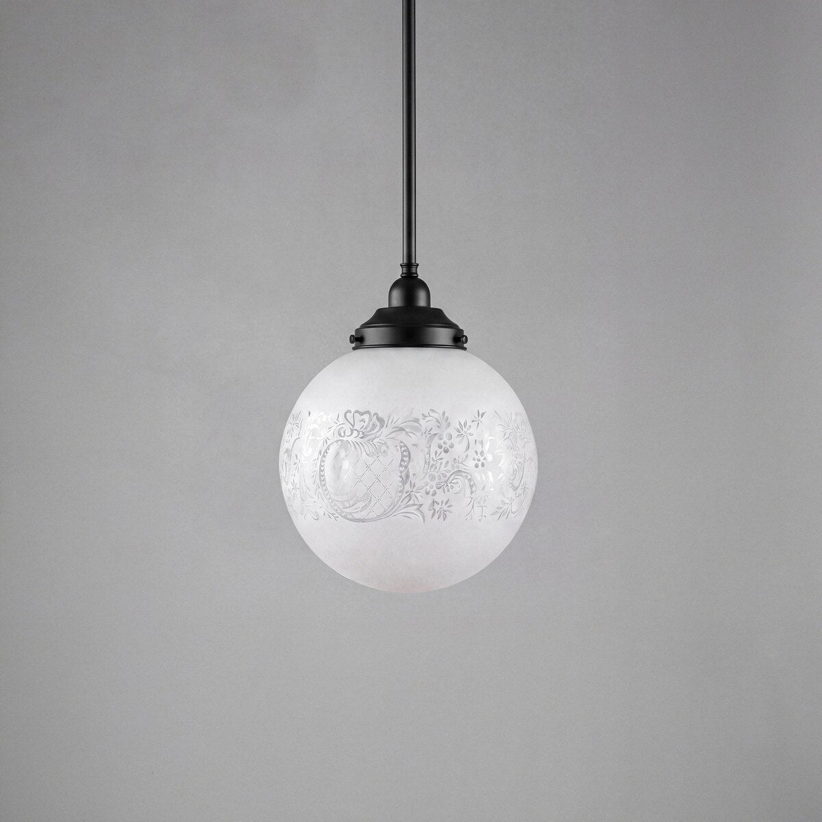 Single Rod Pendant Patina Black With 10" Sheffield Glass - 3020100
