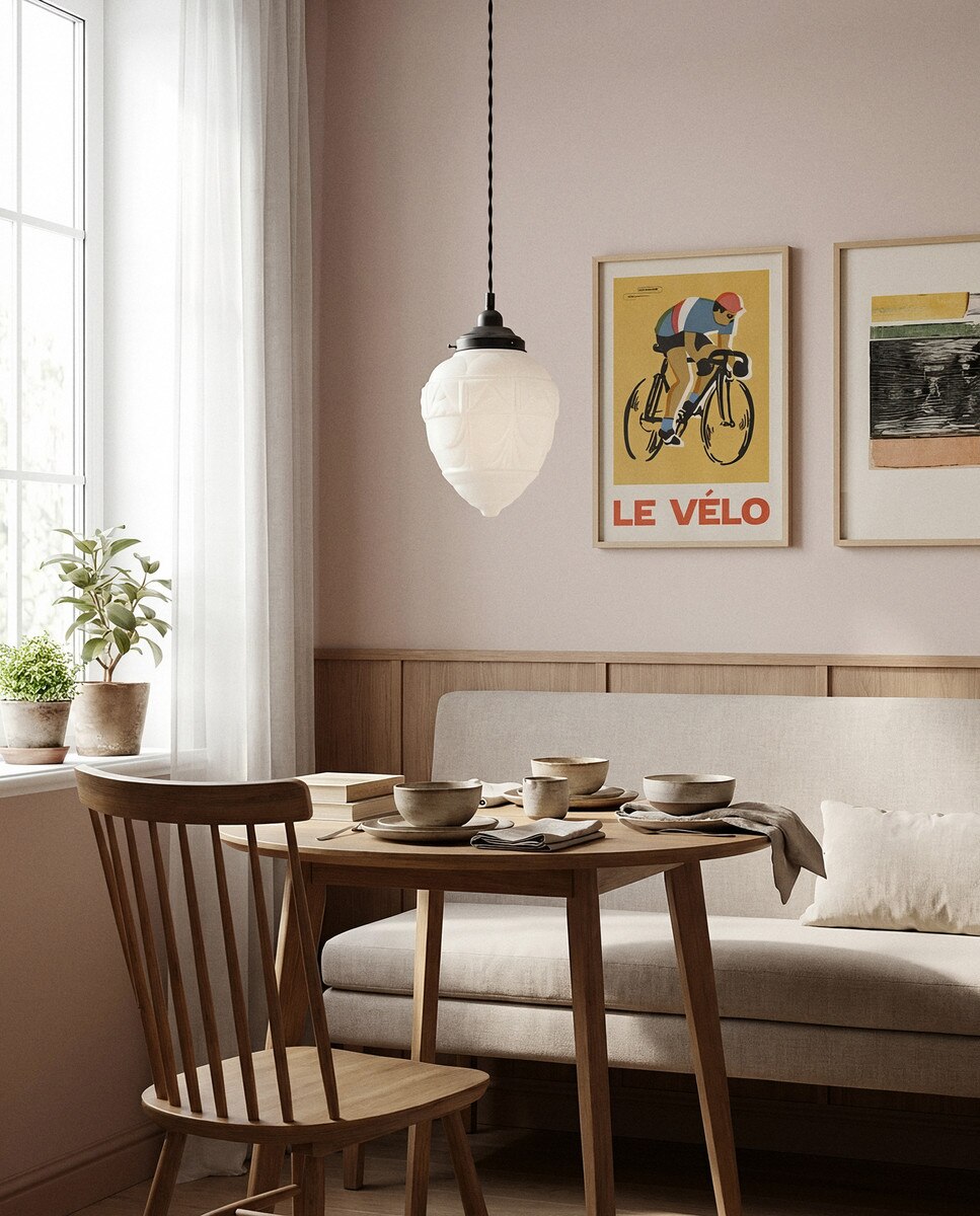Asheville Pendant Light With Cloth Cord Patina & Frost - 3090339