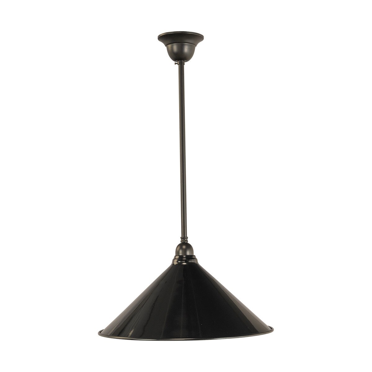 Edwardian 390mm Pendant Light on Rod Set 1/2" Patina & Black - 3090359