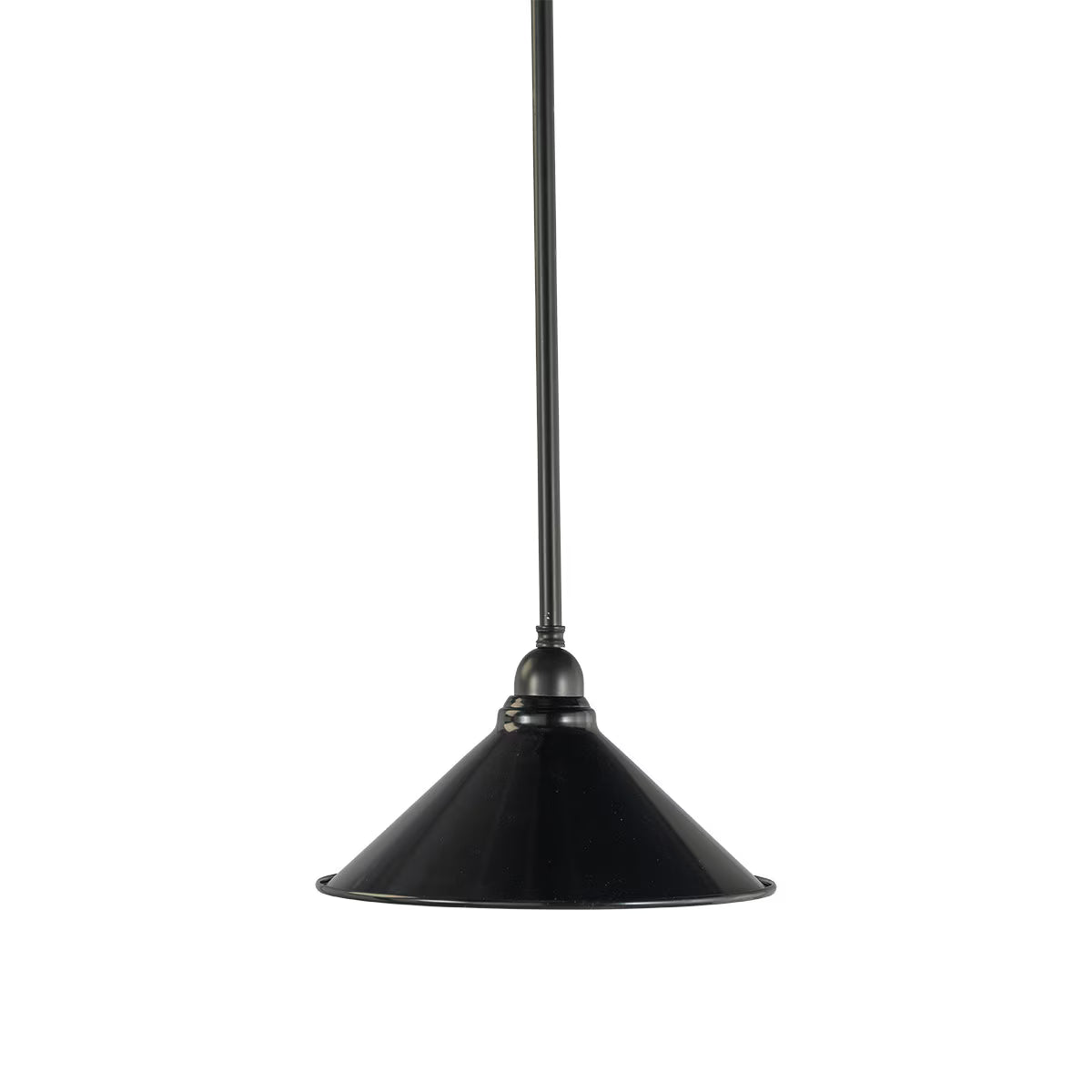 Edwardian 250mm Pendant Light on Rod Set 1/2" Patina & Black - 3090360