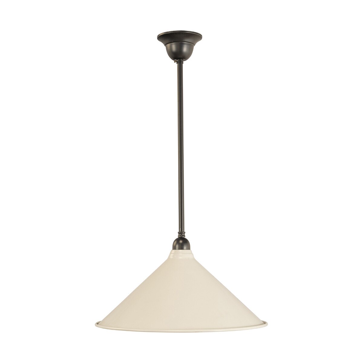 Edwardian 390mm Pendant Light on Rod Set 1/2" Patina & White - 3090367
