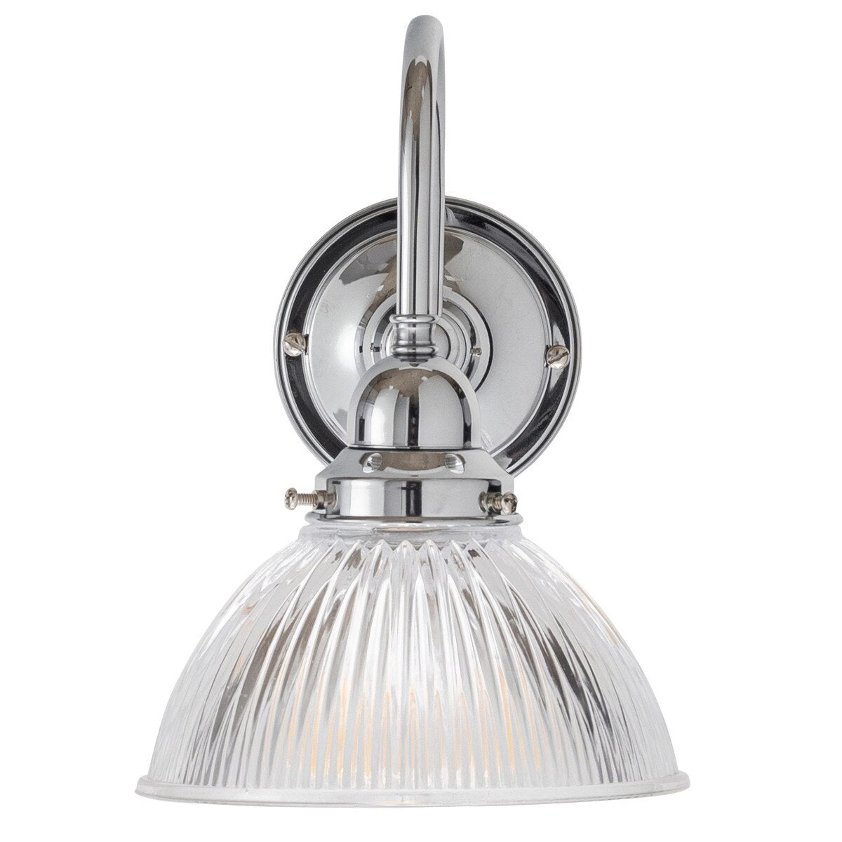 Loxton Wall Light Bracket Chrome & Clear - 3090401