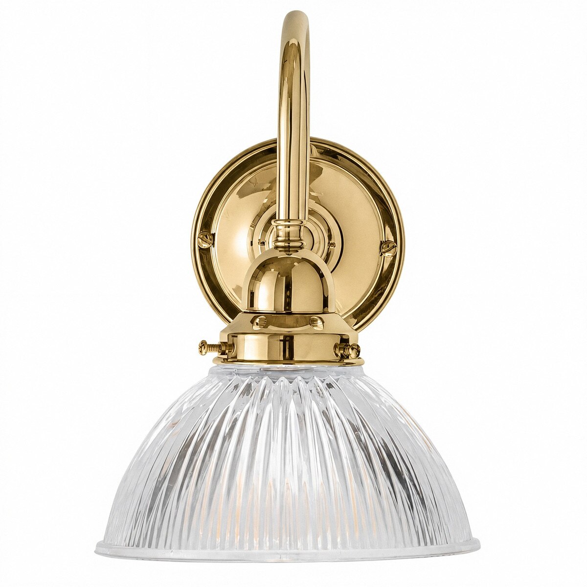 Loxton Wall Light Bracket Polished Brass & Clear - 3090402