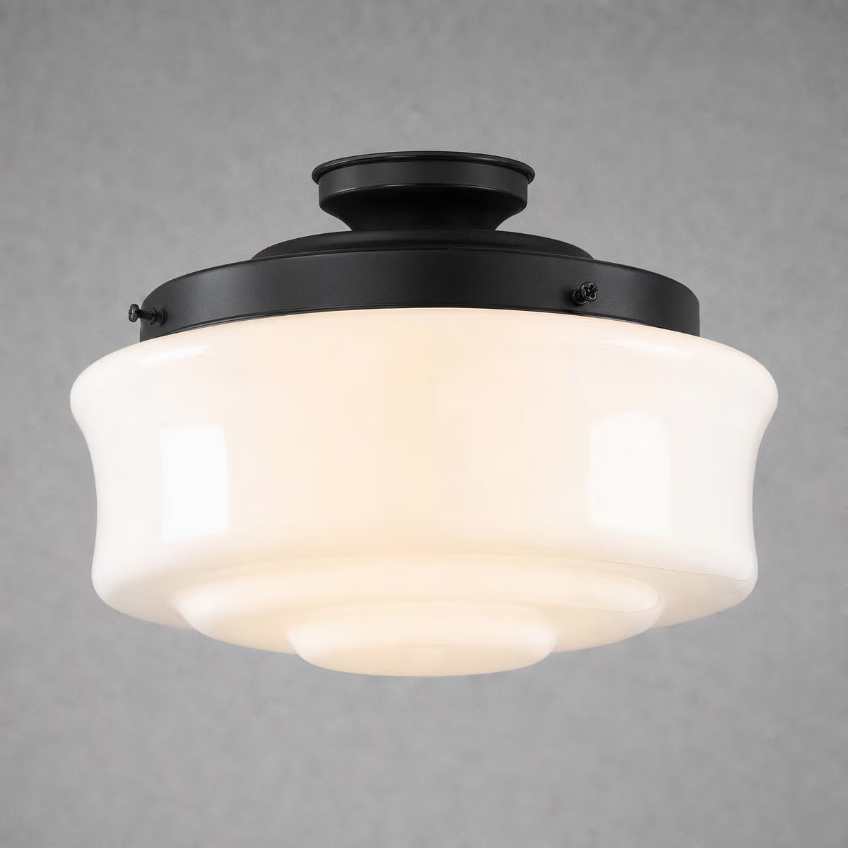 Elwood 12" Batten Fix Light Patina & Opal Gloss - 3090472