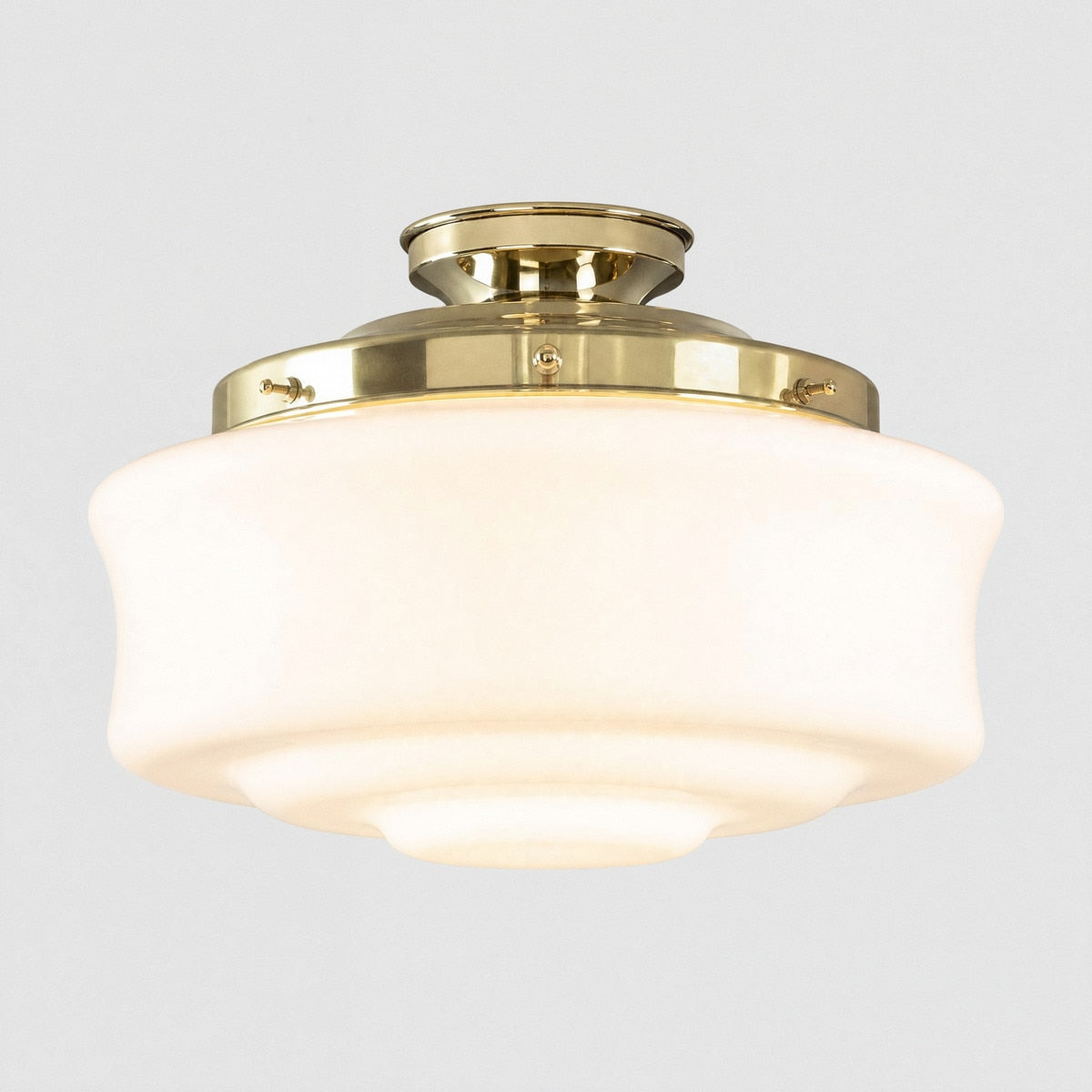 Elwood 12" Batten Fix Light Polished Brass & Opal Gloss - 3090473