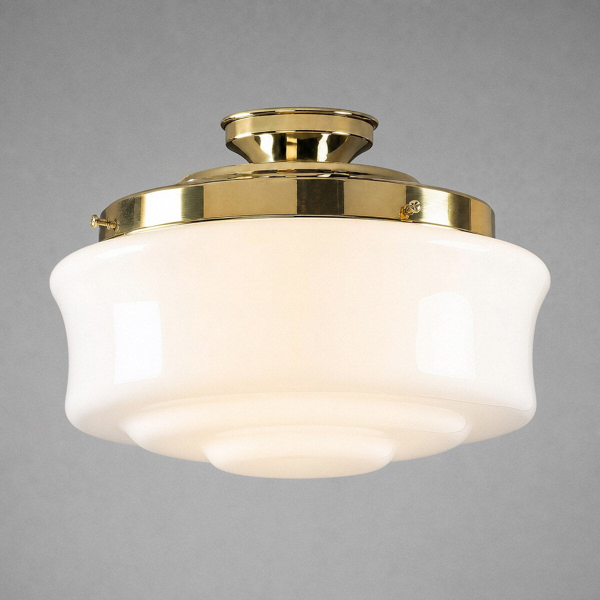 Elwood 12" Batten Fix Light Polished Brass & Opal Gloss - 3090473