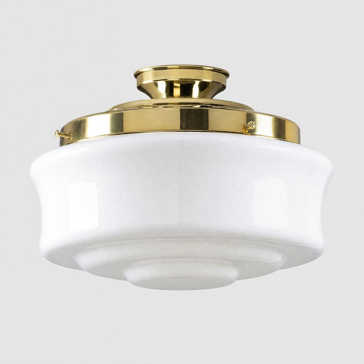 Elwood 12" Batten Fix Light Polished Brass & Opal Gloss - 3090473