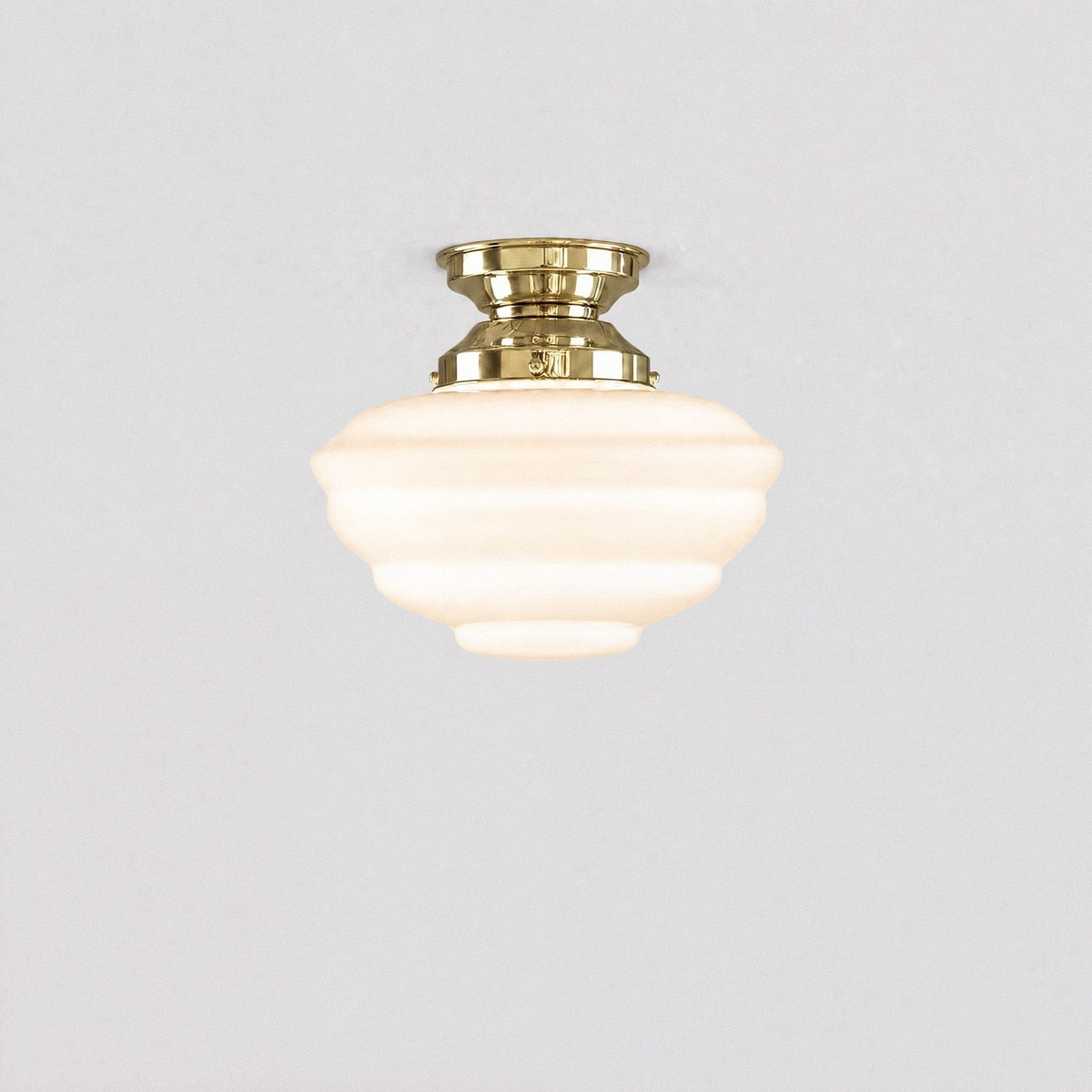 Cannes Batten Fix Light Polished Brass & Opal Gloss - 3090489