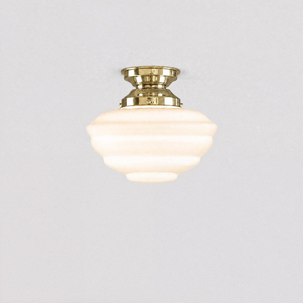 Cannes Batten Fix Light Polished Brass & Opal Gloss - 3090489