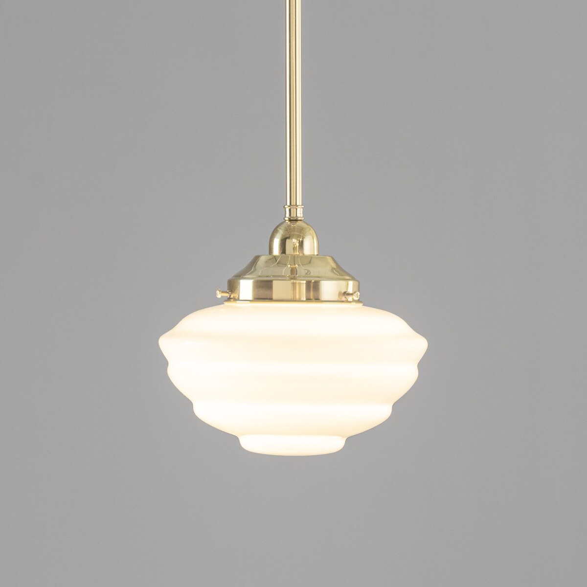 Cannes Pendant Light Polished Brass & Opal Gloss - 3090492