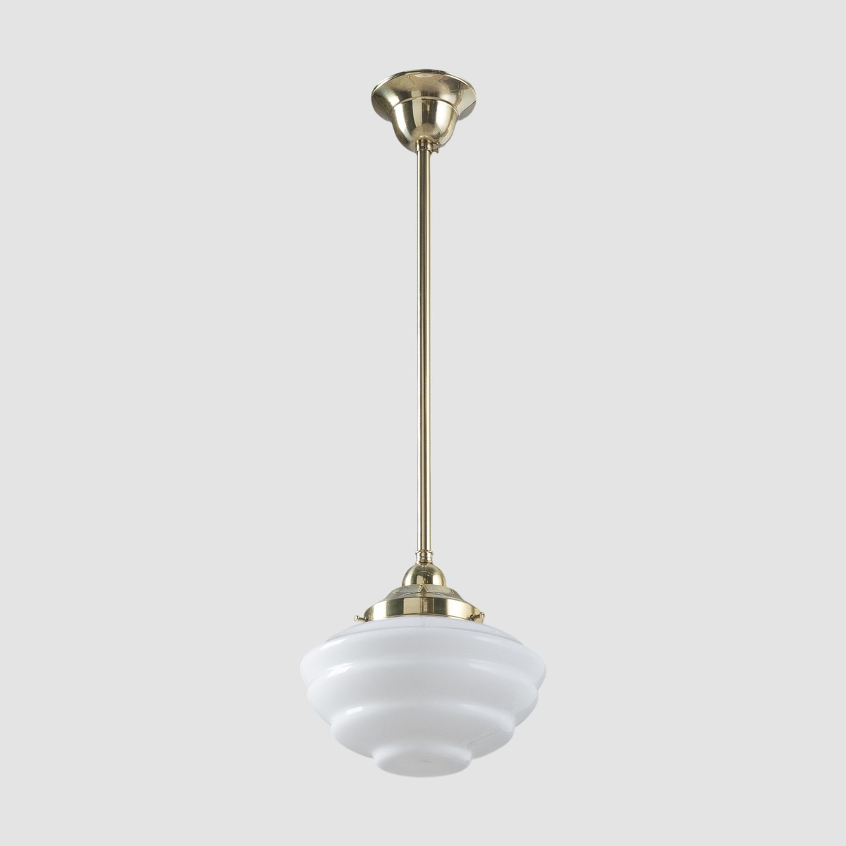 Cannes Pendant Light Polished Brass & Opal Gloss - 3090492