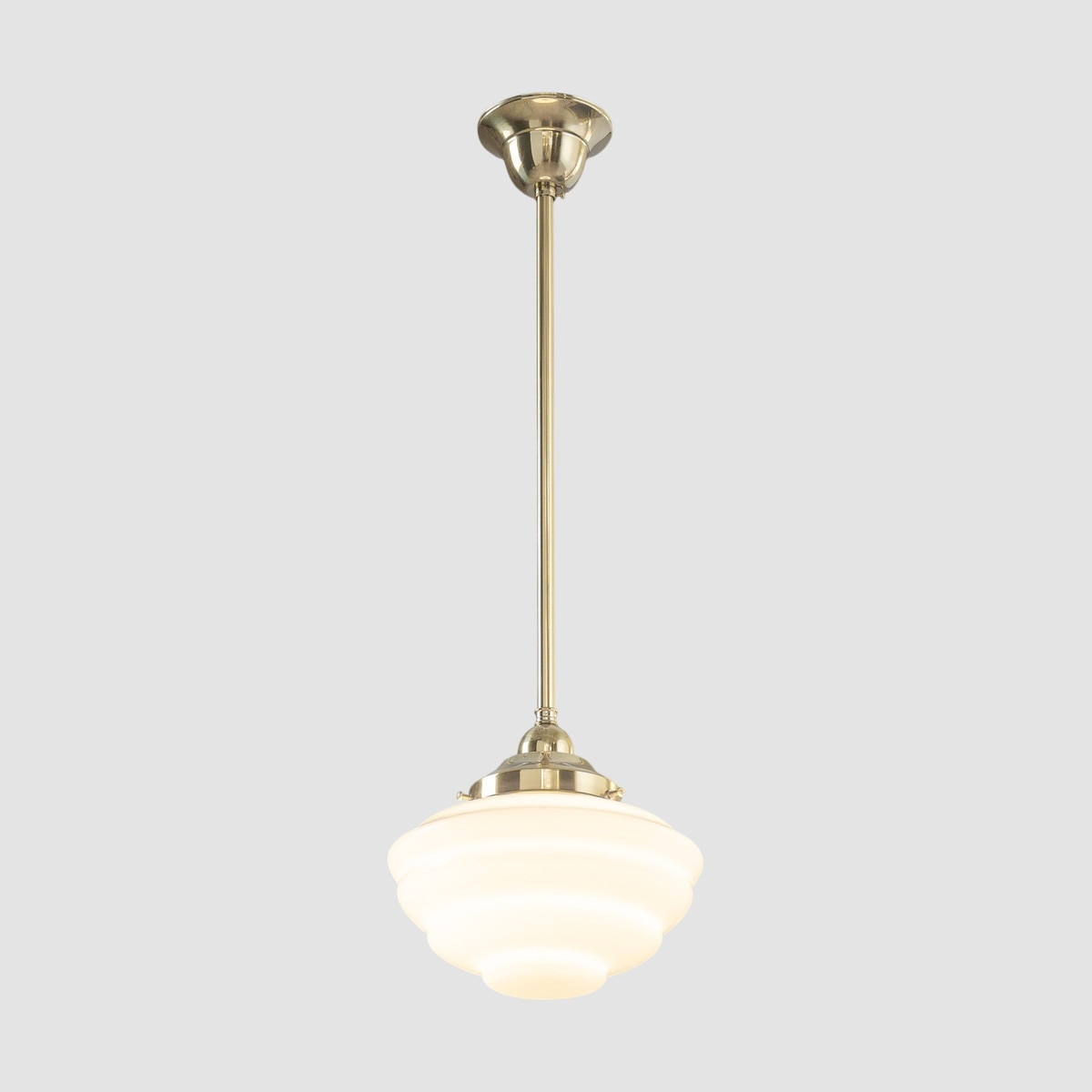Cannes Pendant Light Polished Brass & Opal Gloss - 3090492