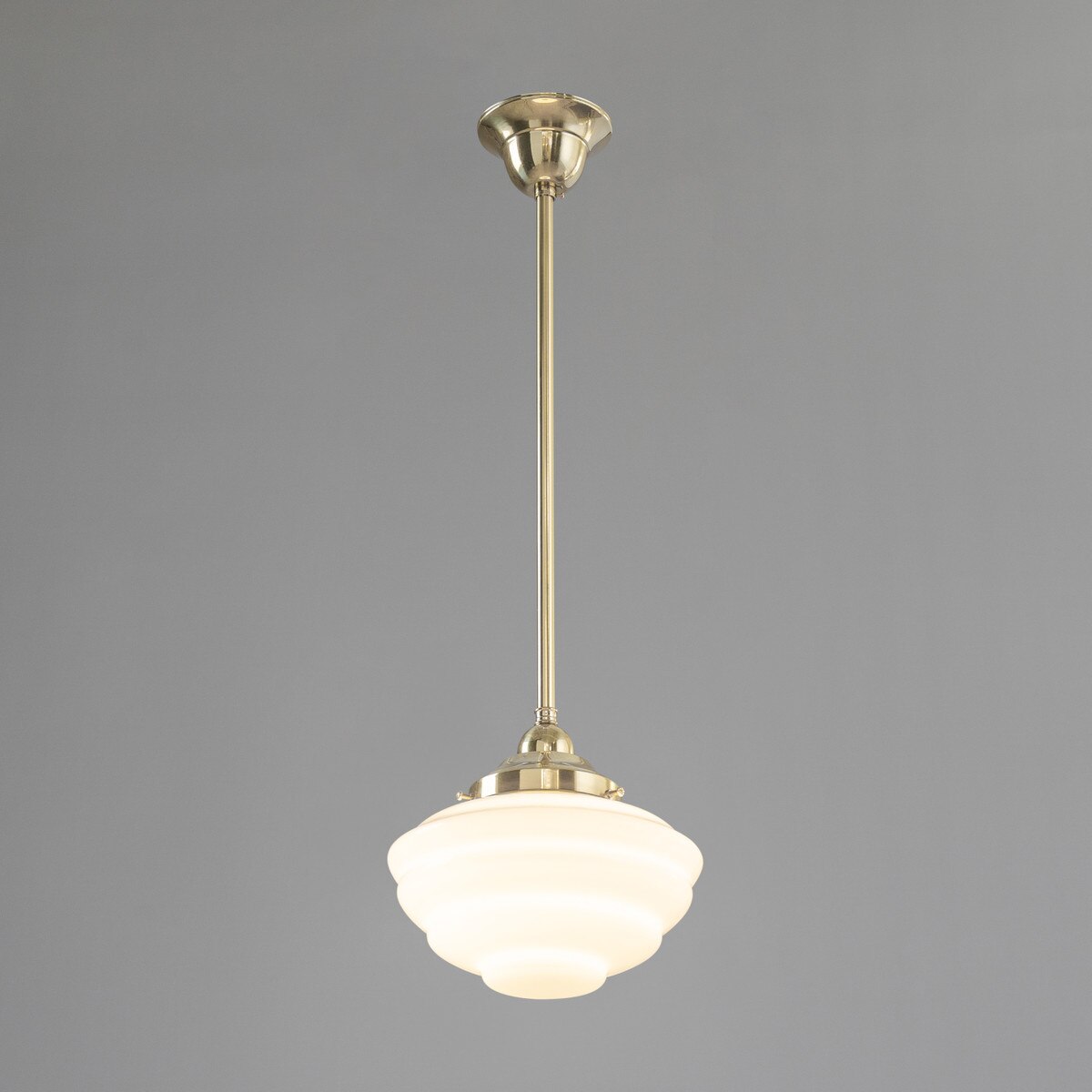 Cannes Pendant Light Polished Brass & Opal Gloss - 3090492