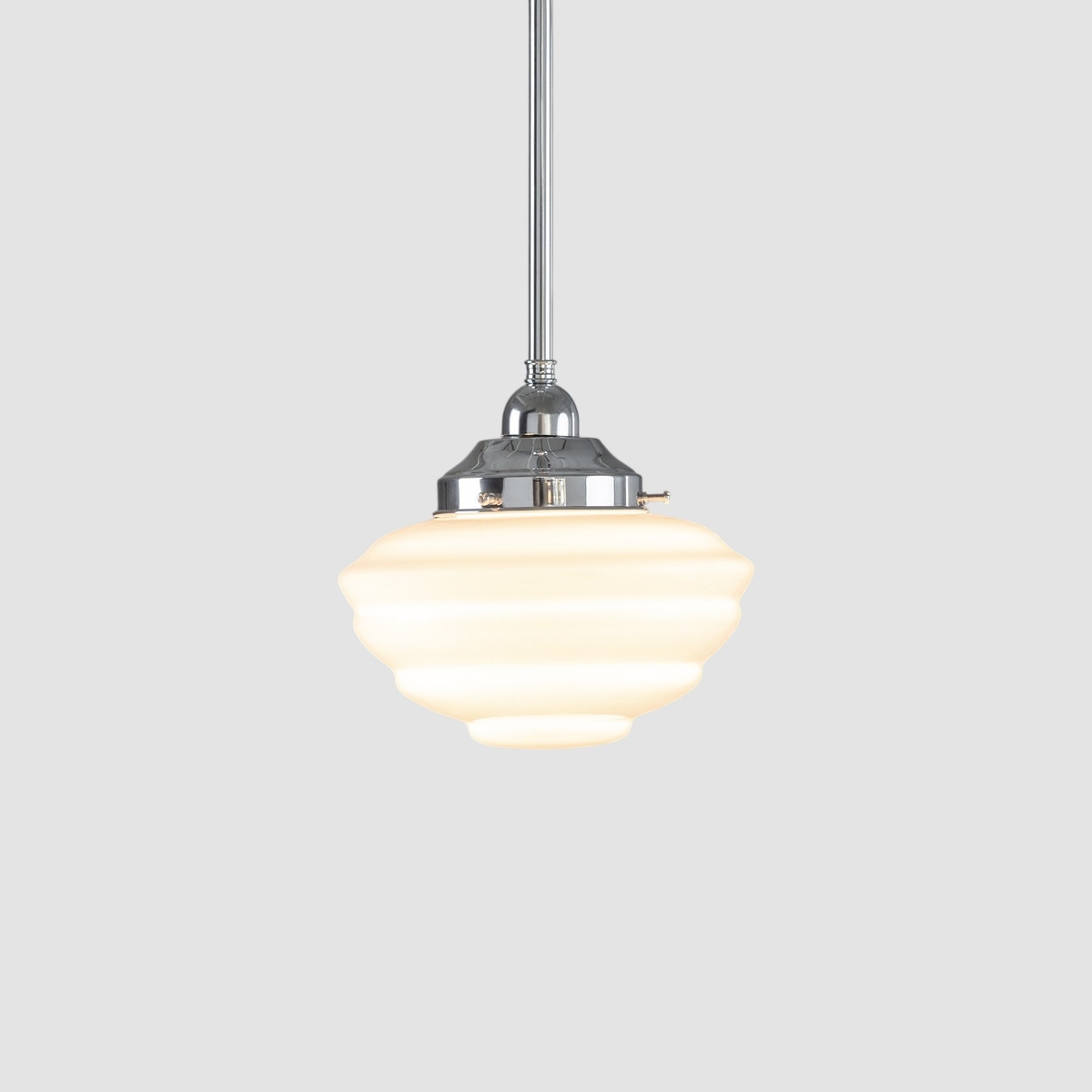 Cannes Pendant Light Chrome & Opal Gloss - 3090493