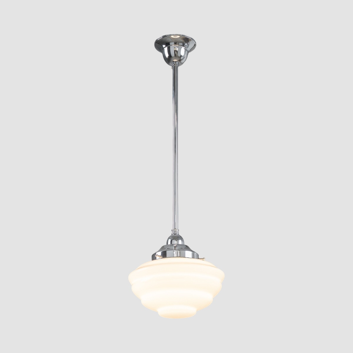 Cannes Pendant Light Chrome & Opal Gloss - 3090493