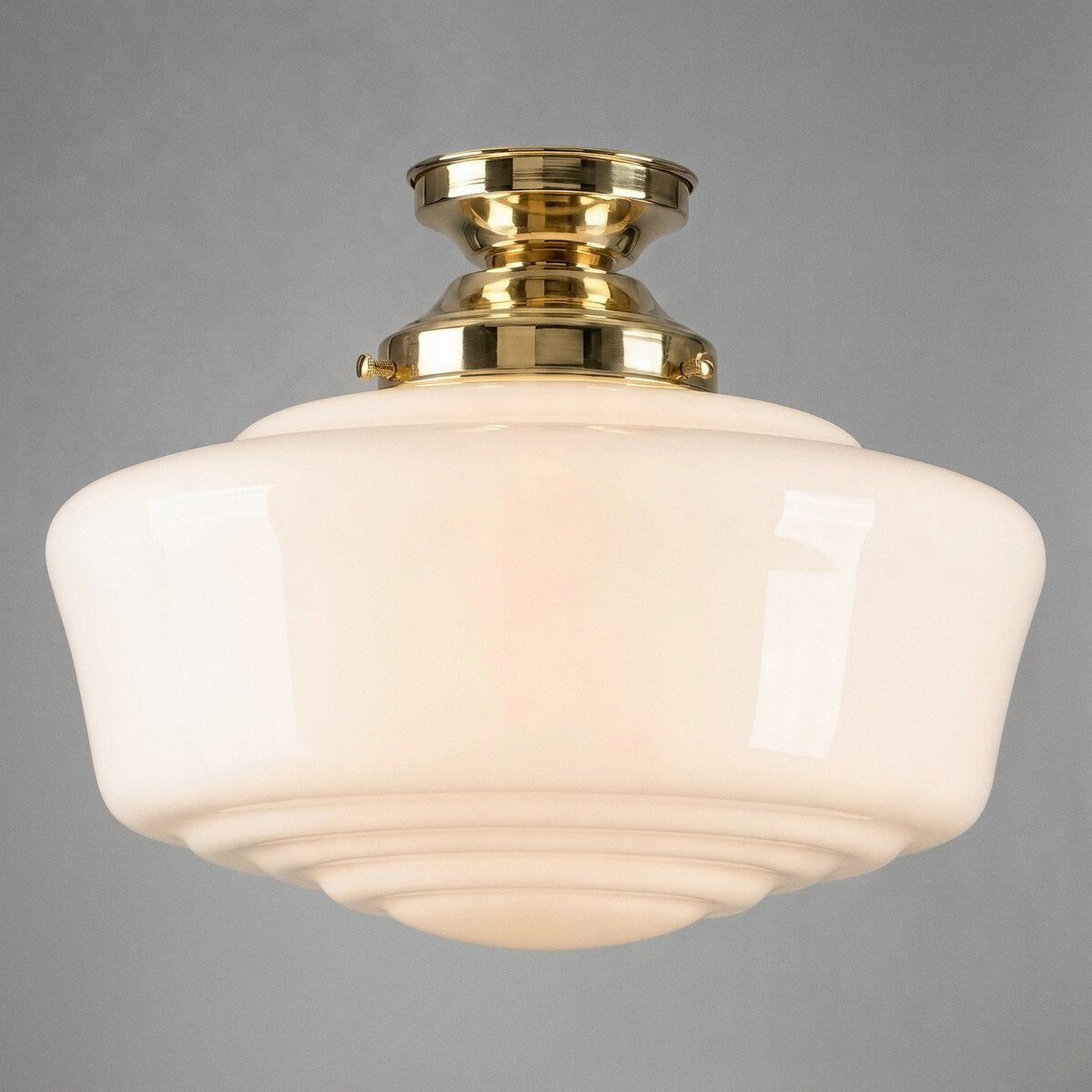 Moulins Batten Light Polished Brass & Opal Gloss - 3090501