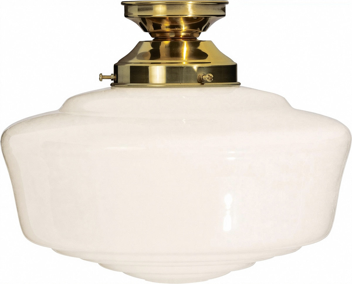 Moulins Batten Light Polished Brass & Opal Gloss - 3090501