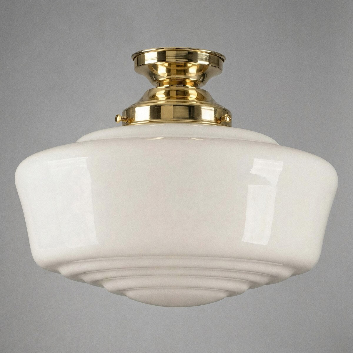 Moulins Batten Light Polished Brass & Opal Gloss - 3090501