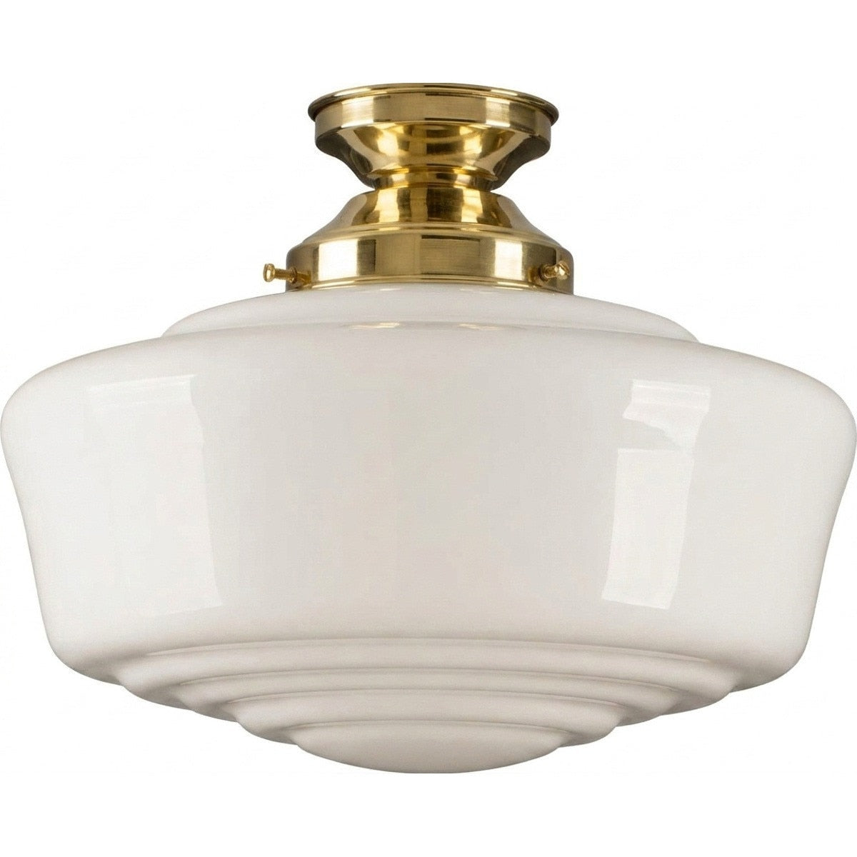 Moulins Batten Light Polished Brass & Opal Gloss - 3090501
