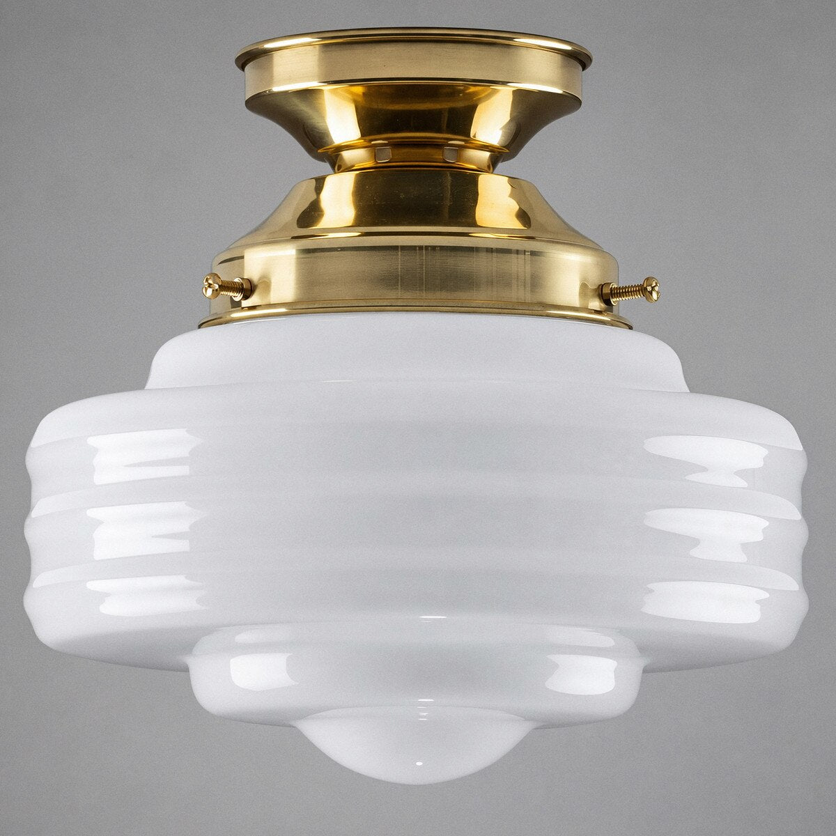Detroit 8" Batten Fix Light Polished Brass & Opal Gloss - 3090507
